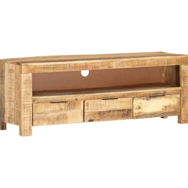 vidaXL Tv-Bänkar>TV-bänk 110x30x40 cm grovt mangoträ