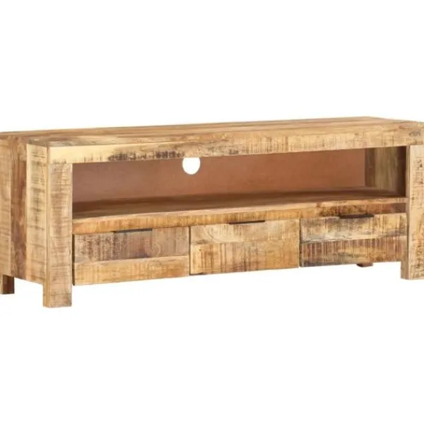 vidaXL Tv-Bänkar>TV-bänk 110x30x40 cm grovt mangoträ