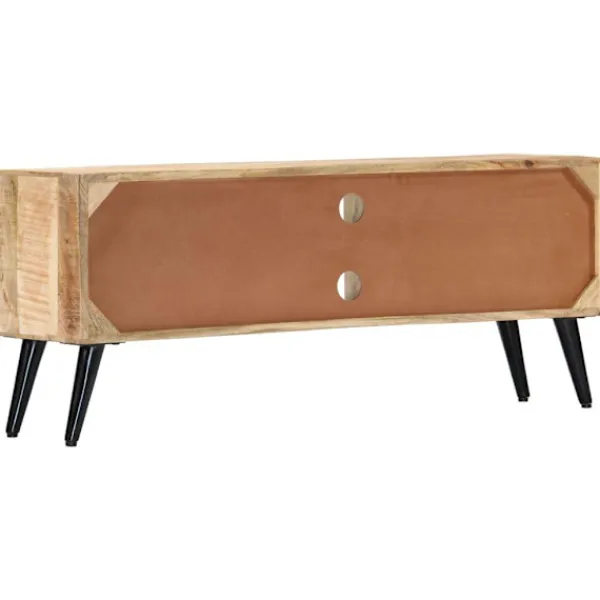 vidaXL Tv-Bänkar>TV-bänk 115x30x47 cm massivt mangoträ