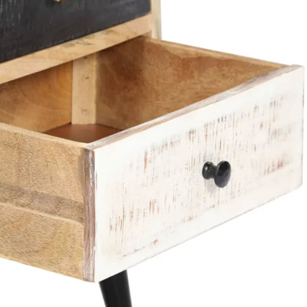 vidaXL Tv-Bänkar>TV-bänk 115x30x47 cm massivt mangoträ