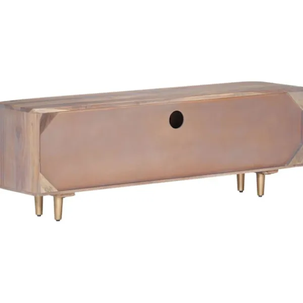 vidaXL Tv-Bänkar>TV-bänk 118x30x40 cm massivt akaciaträ