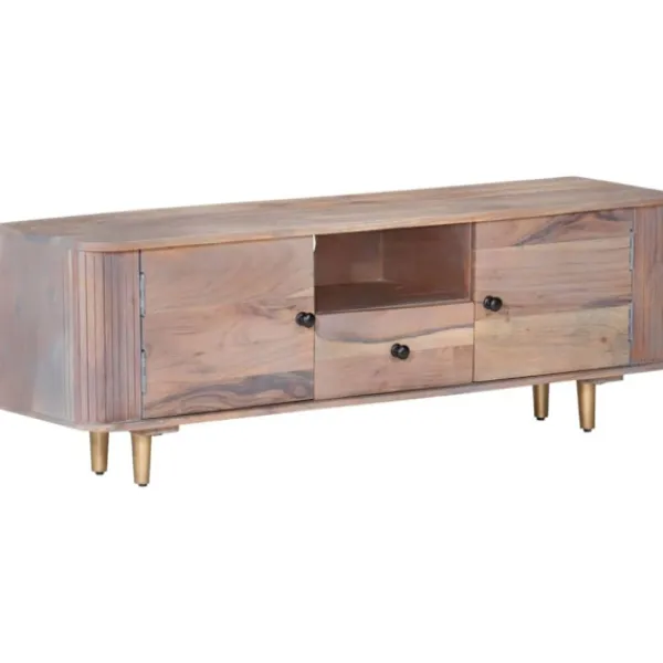 vidaXL Tv-Bänkar>TV-bänk 118x30x40 cm massivt akaciaträ