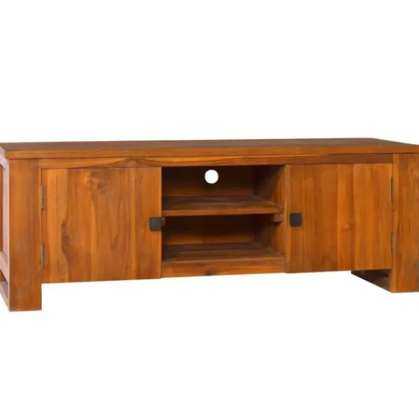 vidaXL Tv-Bänkar>TV-bänk 110x30x40 cm massiv teak