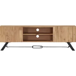 vidaXL Tv-Bänkar>TV-bänk 140x30x45 cm massivt akaciaträ