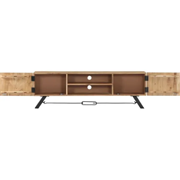 vidaXL Tv-Bänkar>TV-bänk 140x30x45 cm massivt akaciaträ
