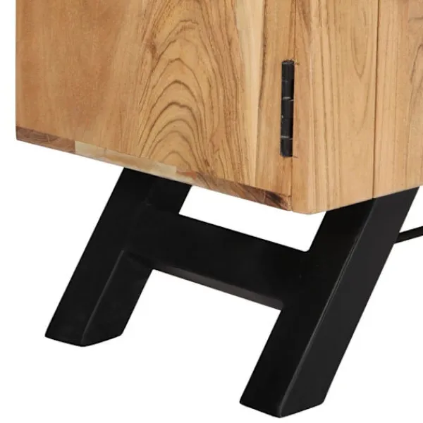 vidaXL Tv-Bänkar>TV-bänk 140x30x45 cm massivt akaciaträ