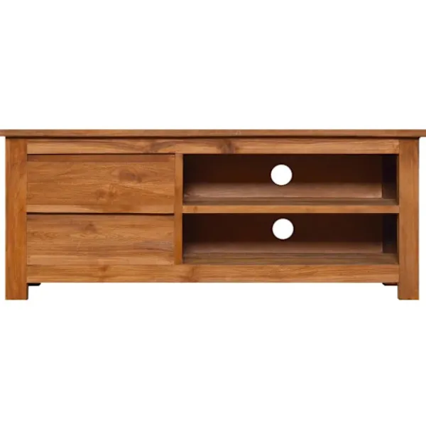 vidaXL Tv-Bänkar>TV-bänk 100x30x40 cm massiv teak