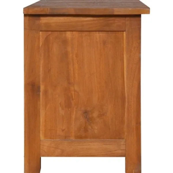 vidaXL Tv-Bänkar>TV-bänk 100x30x40 cm massiv teak