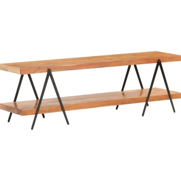 vidaXL Tv-Bänkar>TV-bänk 160x40x50 cm massivt akaciaträ