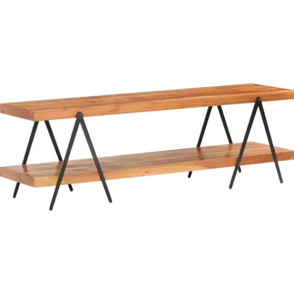 vidaXL Tv-Bänkar>TV-bänk 160x40x50 cm massivt akaciaträ