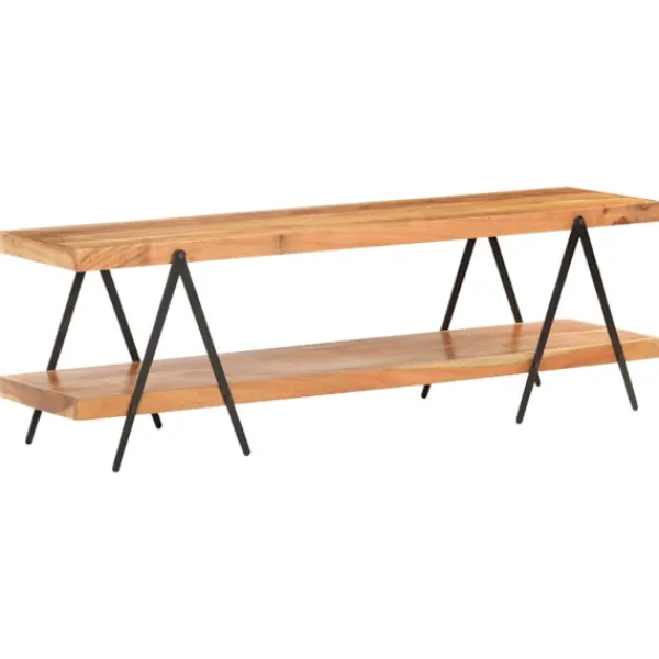 vidaXL Tv-Bänkar>TV-bänk 160x40x50 cm massivt akaciaträ