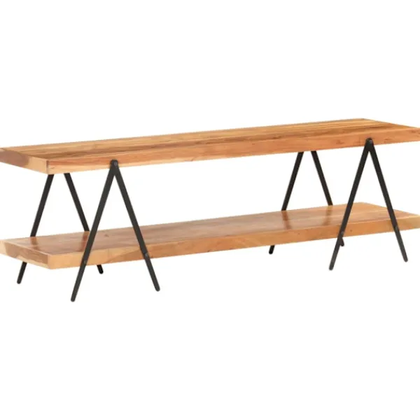 vidaXL Tv-Bänkar>TV-bänk 160x40x50 cm massivt akaciaträ