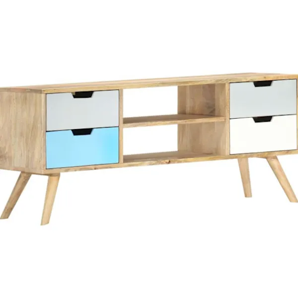 vidaXL Tv-Bänkar>TV-bänk 110x35x48 cm massivt mangoträ