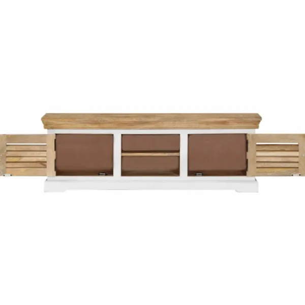 vidaXL Tv-Bänkar>TV-bänk 118x30x40 cm massivt mangoträ