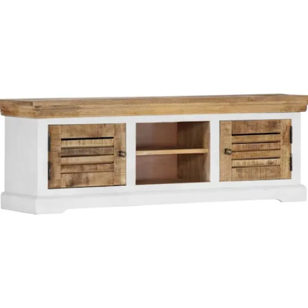 vidaXL Tv-Bänkar>TV-bänk 118x30x40 cm massivt mangoträ