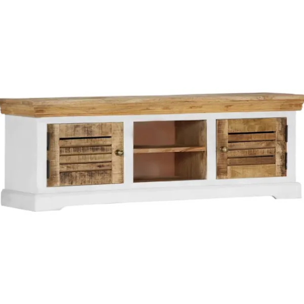 vidaXL Tv-Bänkar>TV-bänk 118x30x40 cm massivt mangoträ