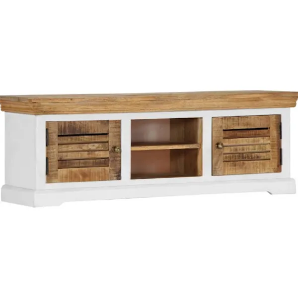 vidaXL Tv-Bänkar>TV-bänk 118x30x40 cm massivt mangoträ