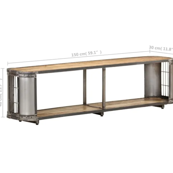 vidaXL Tv-Bänkar>TV-bänk 150x30x40 cm massivt mangoträ