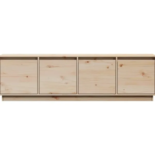 vidaXL Tv-Bänkar>Tv-bänk 156x37x45 cm massiv furu