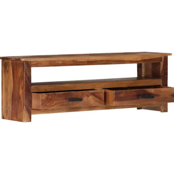 vidaXL Tv-Bänkar>TV-bänk 118x30x40 cm massivt sheshamträ
