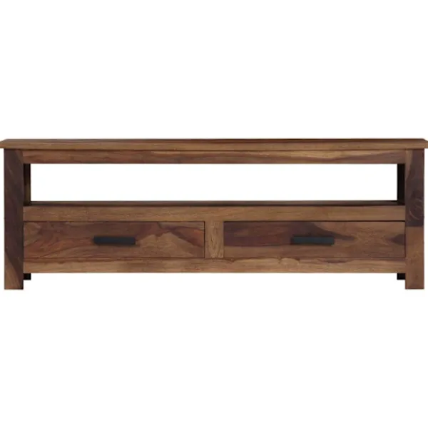 vidaXL Tv-Bänkar>TV-bänk 118x30x40 cm massivt sheshamträ