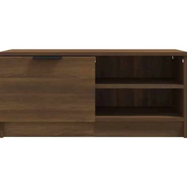 vidaXL Tv-Bänkar>Tv-bänkar 2 st ek 80x35x36,5 cm konstruerat trä