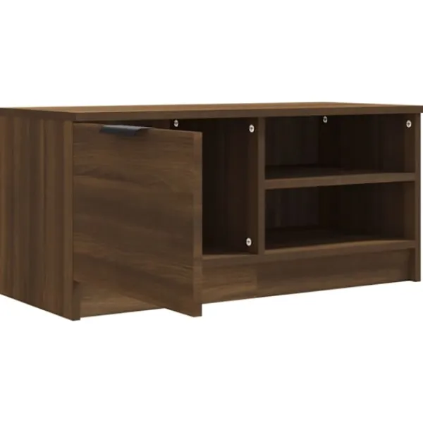 vidaXL Tv-Bänkar>Tv-bänkar 2 st ek 80x35x36,5 cm konstruerat trä