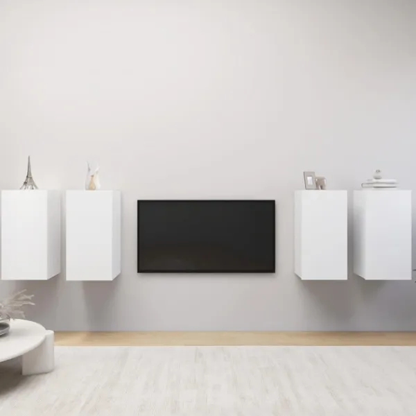 vidaXL Tv-Bänkar>Tv-bänkar 4 st 30,5x30x60 cm konstruerat trä