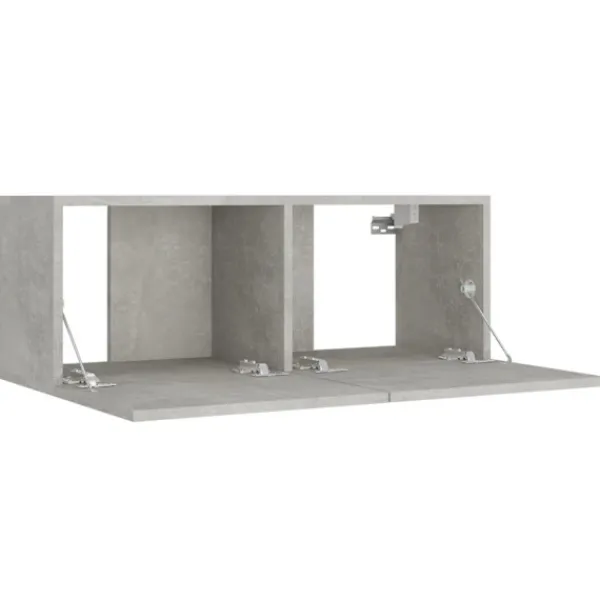 vidaXL Tv-Bänkar>Tv-skåp 5 delar betong konstruerat trä