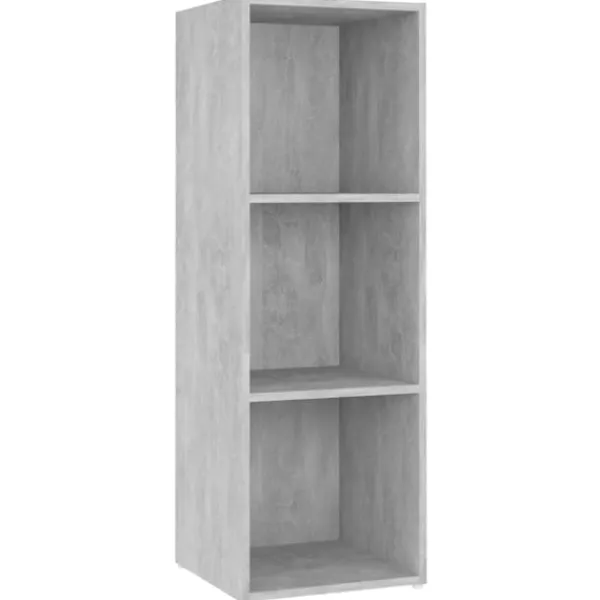 vidaXL Tv-Bänkar>TV-skåp 4 delar betong 107x35x37 cm konstruerat trä