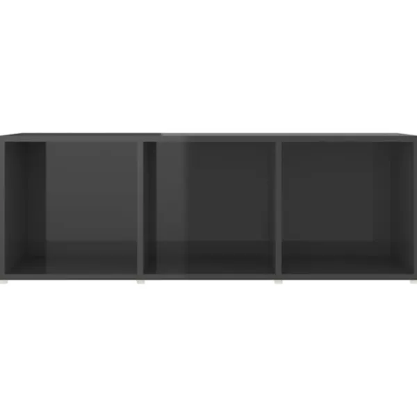 vidaXL Tv-Bänkar>TV-skåp 2 delar högglans 107x35x37 cm konstruerat trä
