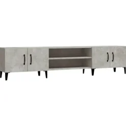vidaXL Tv-Bänkar>TV-skåp betong 180x31,5x40 cm konstruerat trä