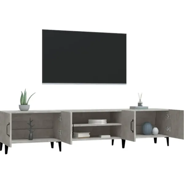 vidaXL Tv-Bänkar>TV-skåp betong 180x31,5x40 cm konstruerat trä