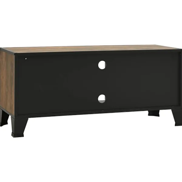 vidaXL Tv-Bänkar>TV-skåp rustik 105x36x47 cm metall och MDF