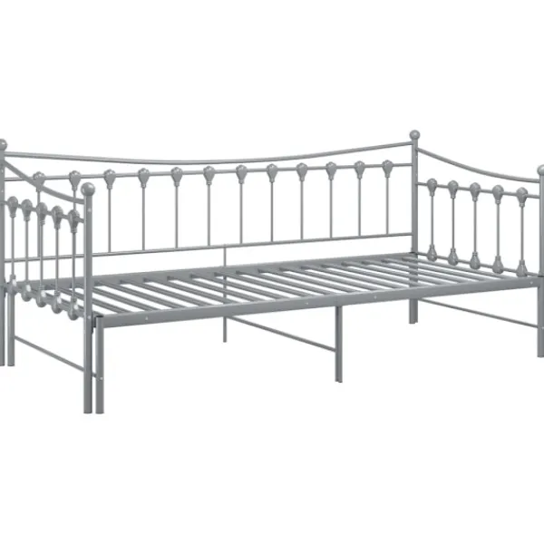 vidaXL Sängar>Utdragbar sängram bäddsoffa metall 90x200 cm