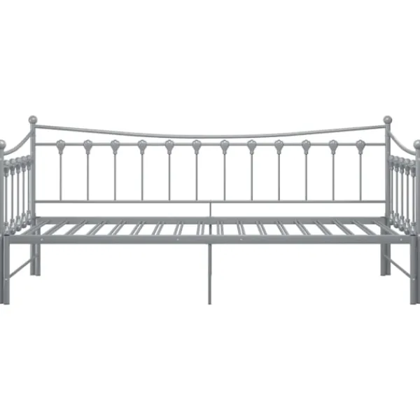 vidaXL Sängar>Utdragbar sängram bäddsoffa metall 90x200 cm