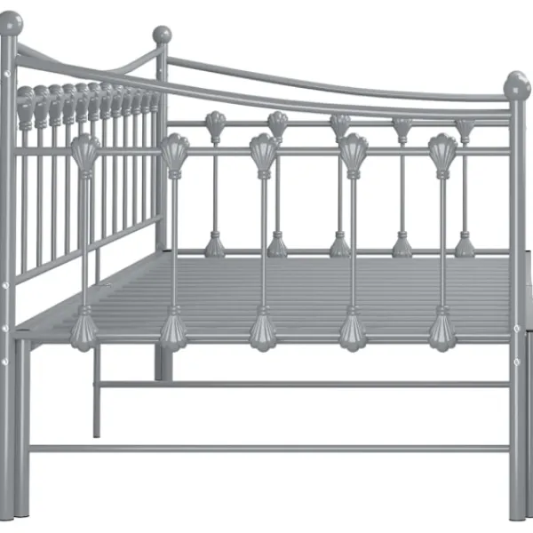 vidaXL Sängar>Utdragbar sängram bäddsoffa metall 90x200 cm