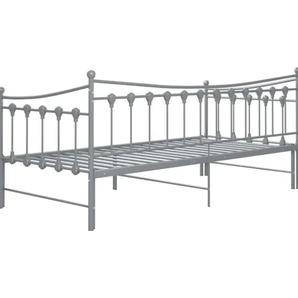 vidaXL Sängar>Utdragbar sängram bäddsoffa metall 90x200 cm
