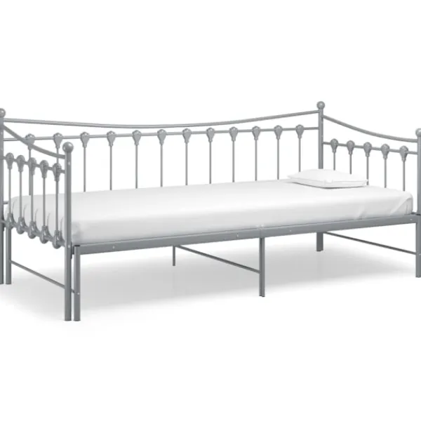 vidaXL Sängar>Utdragbar sängram bäddsoffa metall 90x200 cm