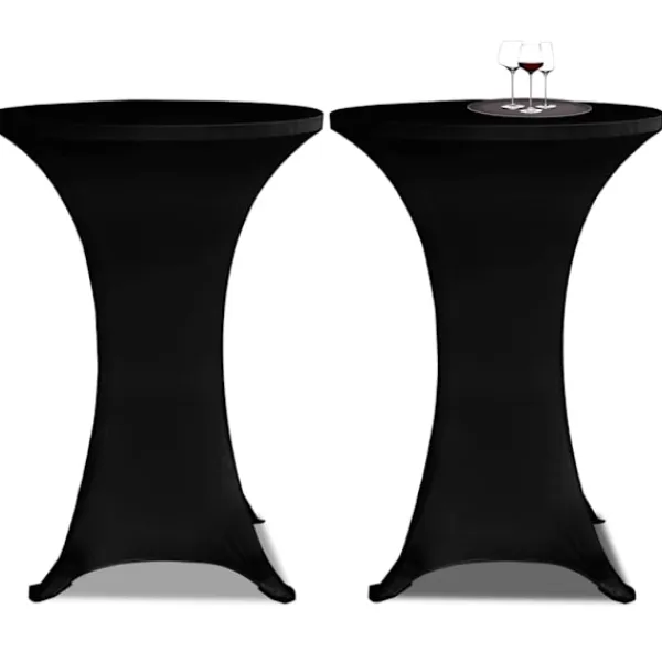 vidaXL Stolar>Överdrag till ståbord Ø80 cm stretch 4 st