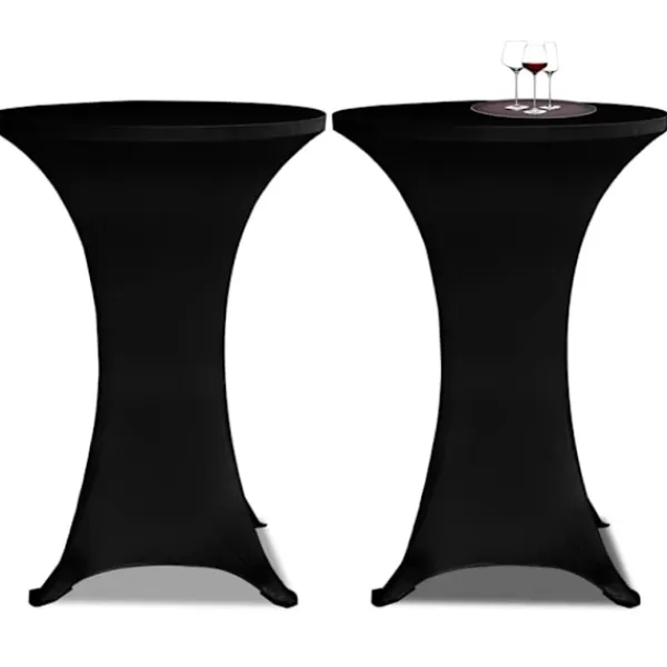 vidaXL Stolar>Överdrag till ståbord Ø60 cm stretch 4 st