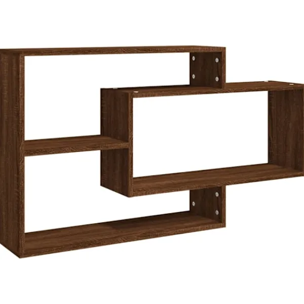 vidaXL Hyllor>Vägghylla ek 104x20x58,5 cm konstruerat trä