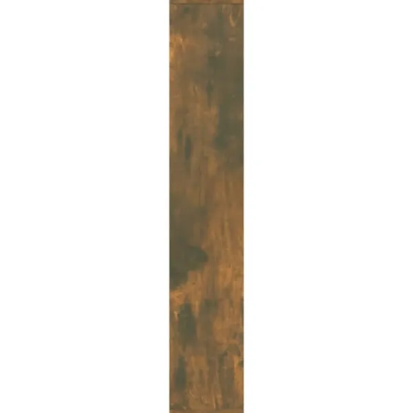 vidaXL Hyllor>Vägghylla rökfärgad ek 36x16x90 cm konstruerat trä Brun