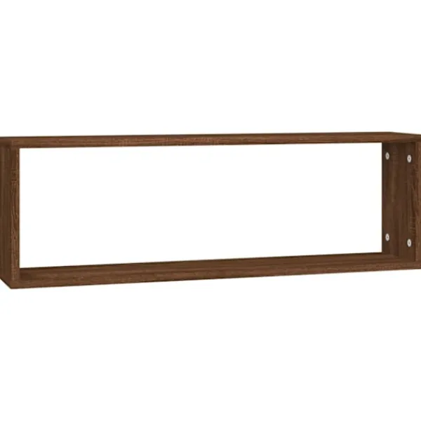 vidaXL Hyllor>Vägghyllor 4 st ek 80x15x26,5 cm konstruerat trä