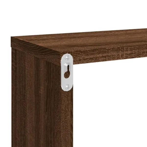 vidaXL Hyllor>Vägghyllor 4 st ek 80x15x26,5 cm konstruerat trä