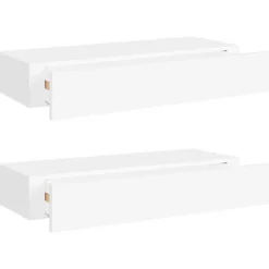 vidaXL Hyllor>Väggmonterad låda 2 st 60x23,5x10 cm MDF