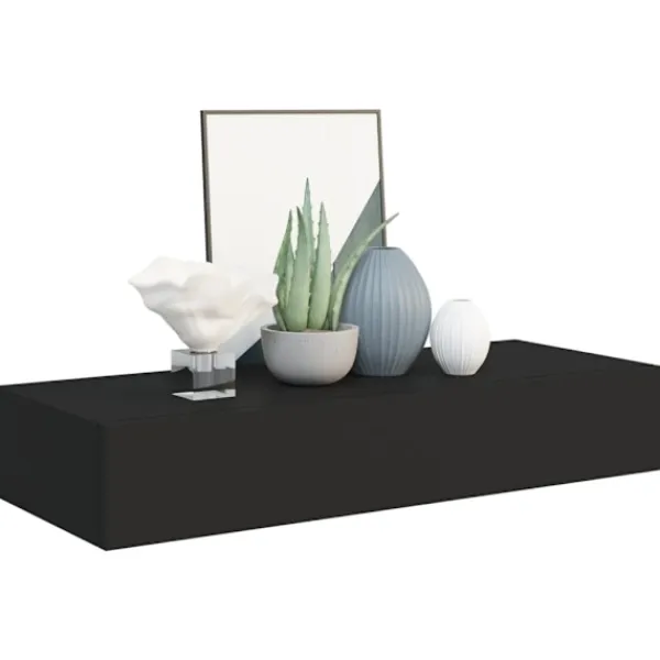 vidaXL Hyllor>Väggmonterad låda 2 st 60x23,5x10 cm MDF