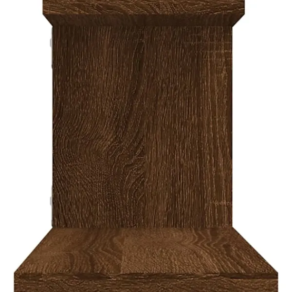 vidaXL Hyllor>Väggmonterad tv-hylla ek 125x18x23 cm konstruerat trä