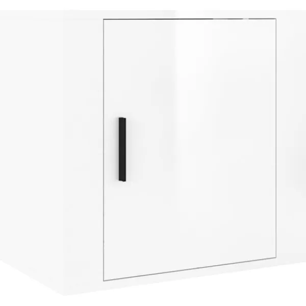 vidaXL Sängar>Väggmonterade sängbord 2 st högglans 50x30x47 cm