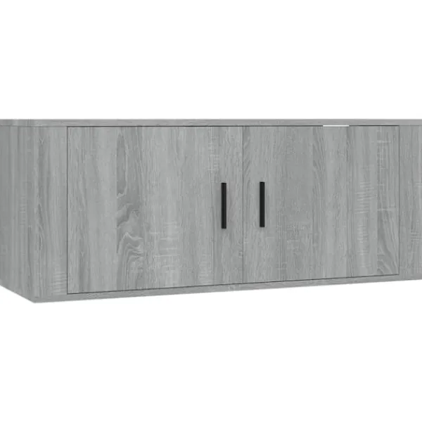 vidaXL Tv-Bänkar>Väggmonterade tv-skåp 3 st sonoma 100x34,5x40 cm